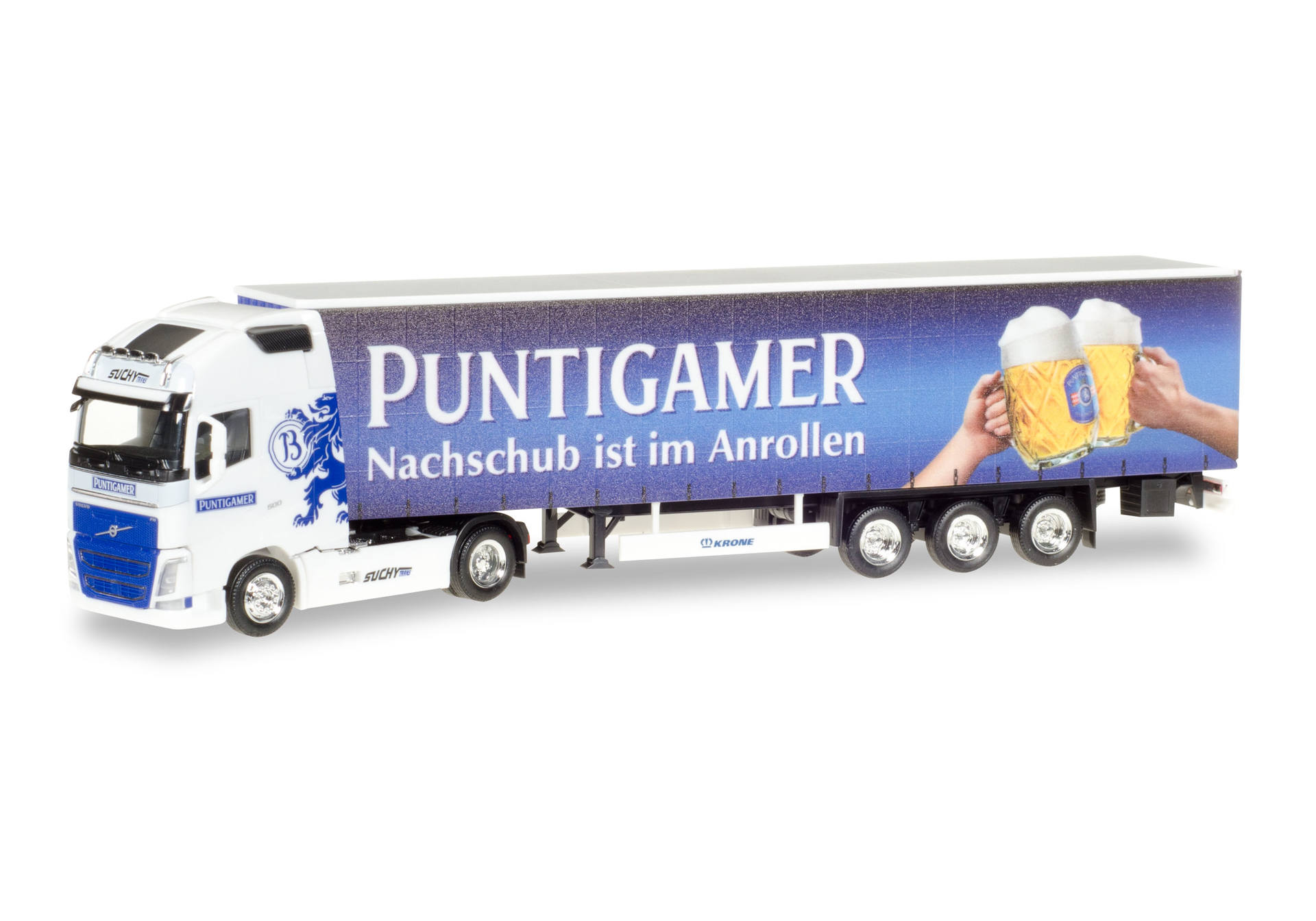 Volvo FH GL curtain canvas semitrailer 2/3a "Puntigamer Bier"
