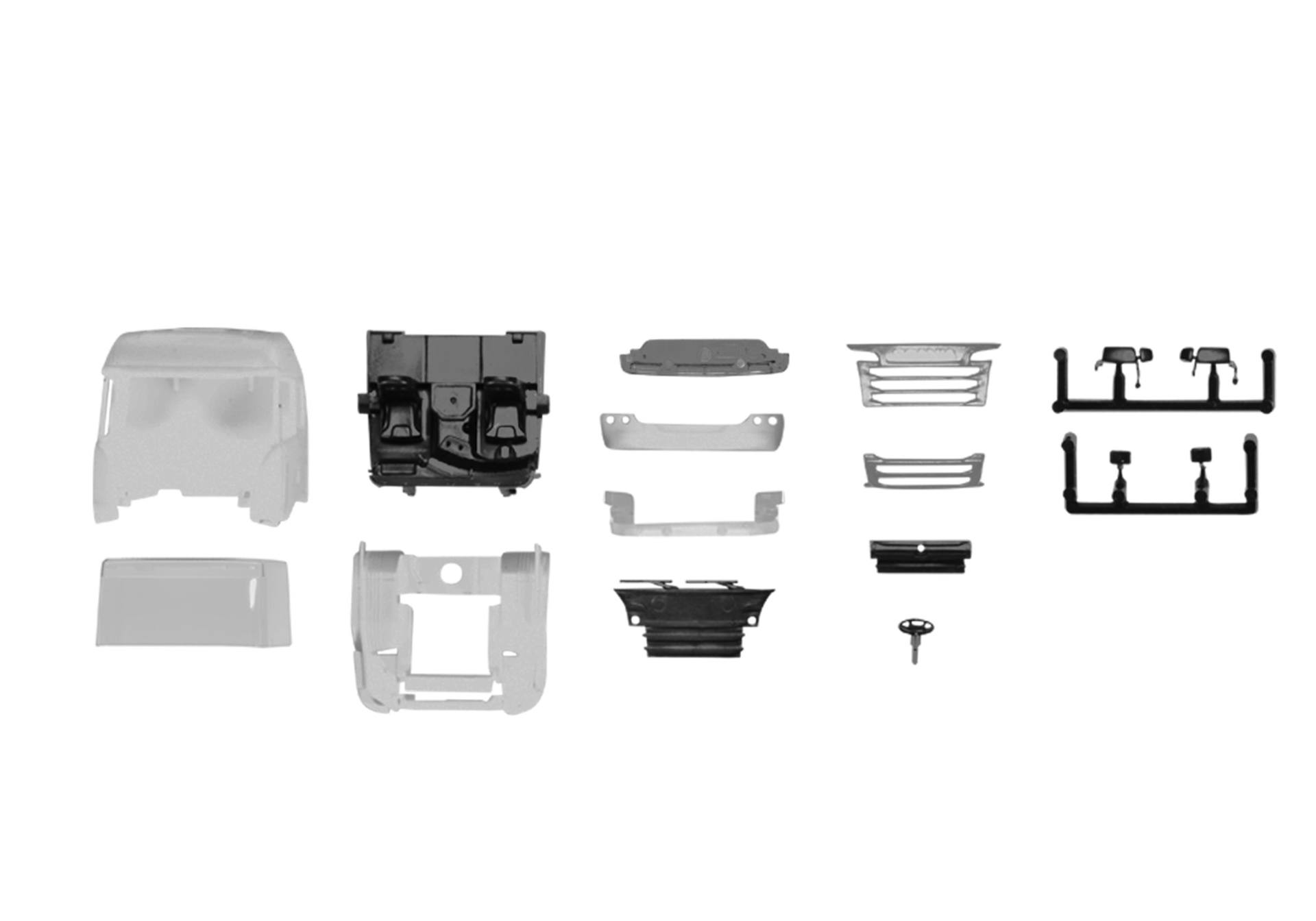 Parts service cabin Scania R '13 HL without wind deflector and roof spoiler, 2 pieces