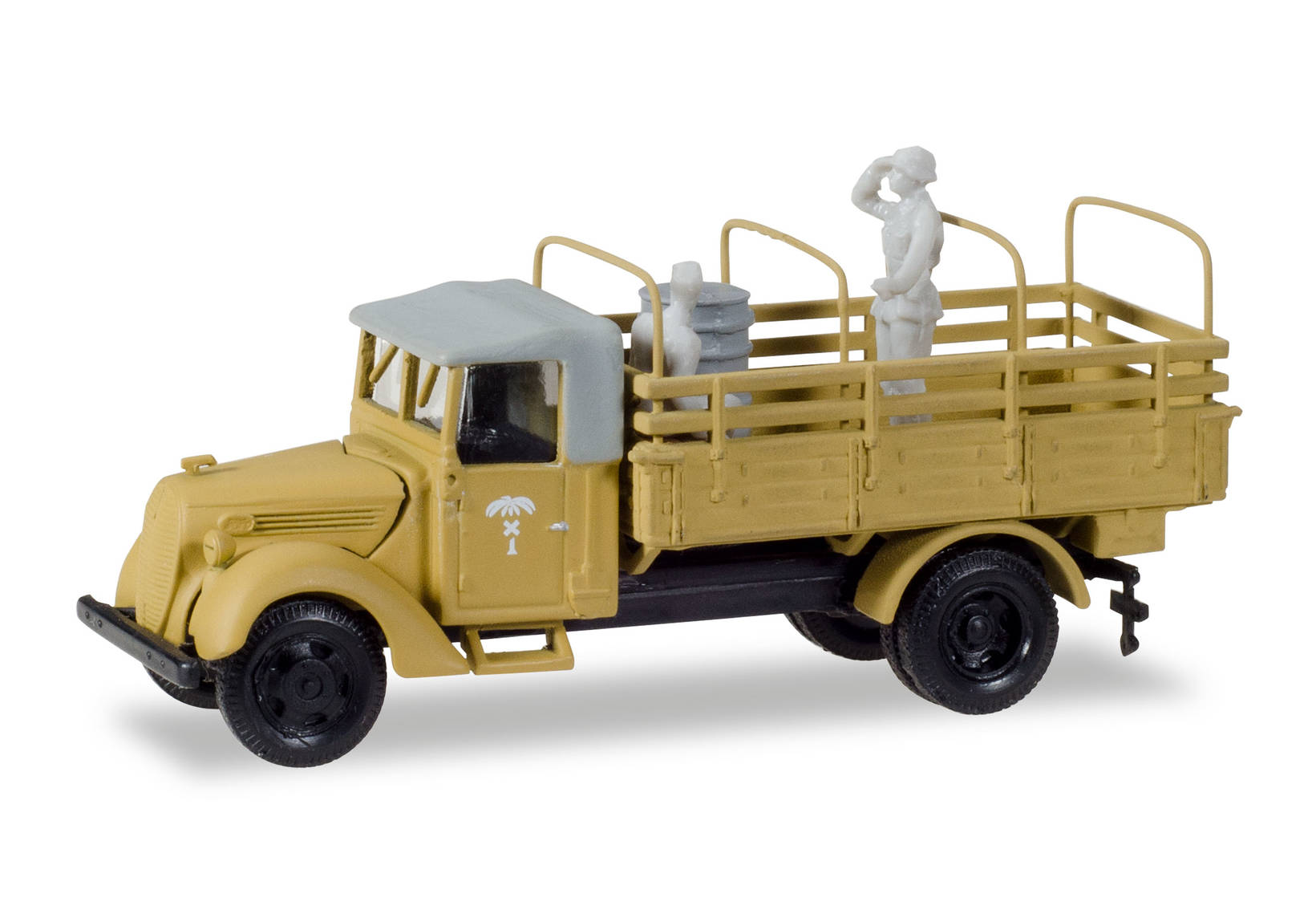 Ford 3000 replacement army truck with platform and tarp hoops "Das Deutsche Afrikakorps von Rommel"