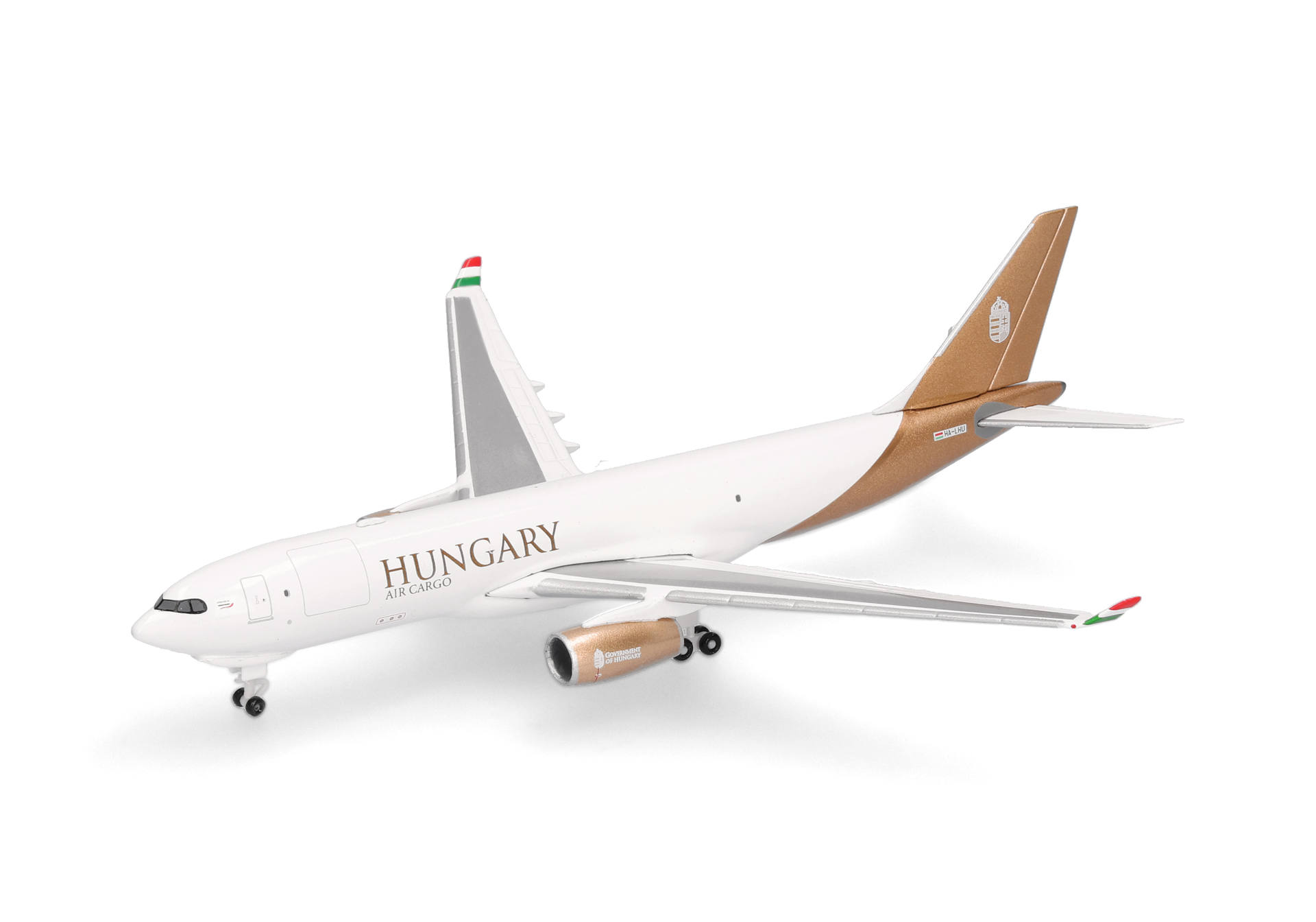 airplane, cargo, Hungary, white, brown tail