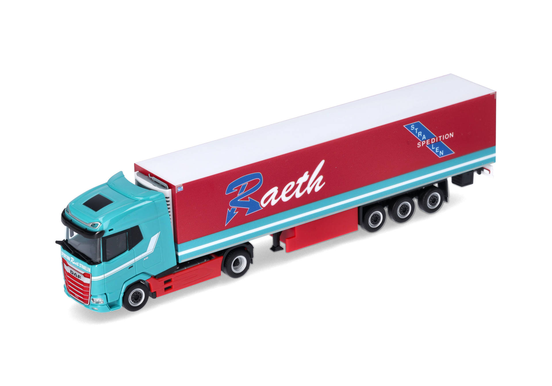 DAF XG Kühlkoffer-Sattelzug "Raeth" (Nordrhein-Westfalen/Straelen)