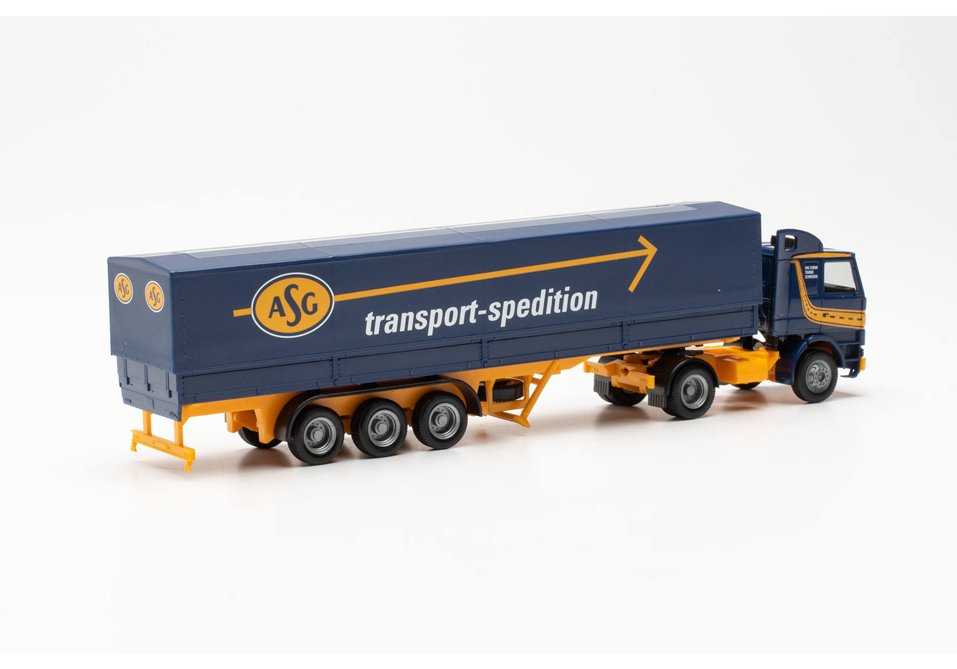 Scania 142 Planen-Sattelzug „ASG“ (Schweden/Stockholm)