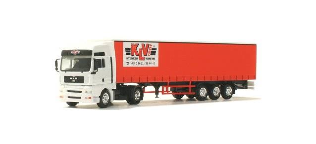MAN TGA XXL canvas semitrailer "KLV"