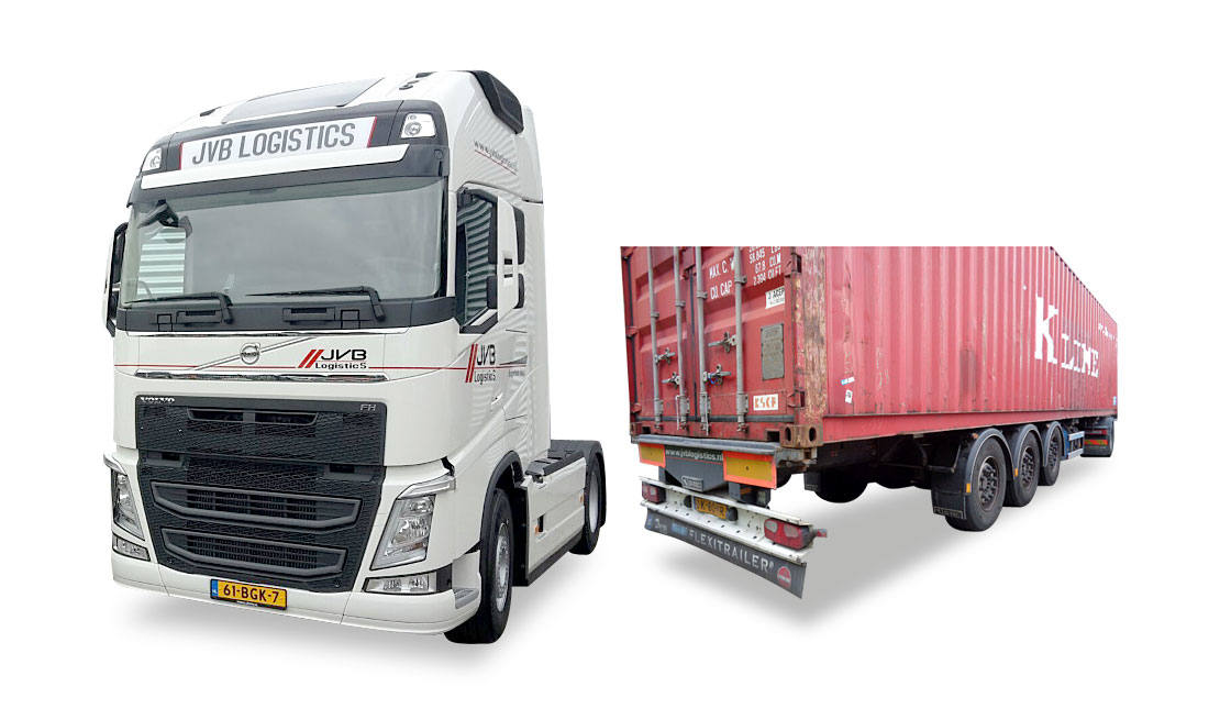 Volvo FH GL container semitrailer "JVB Logistics"