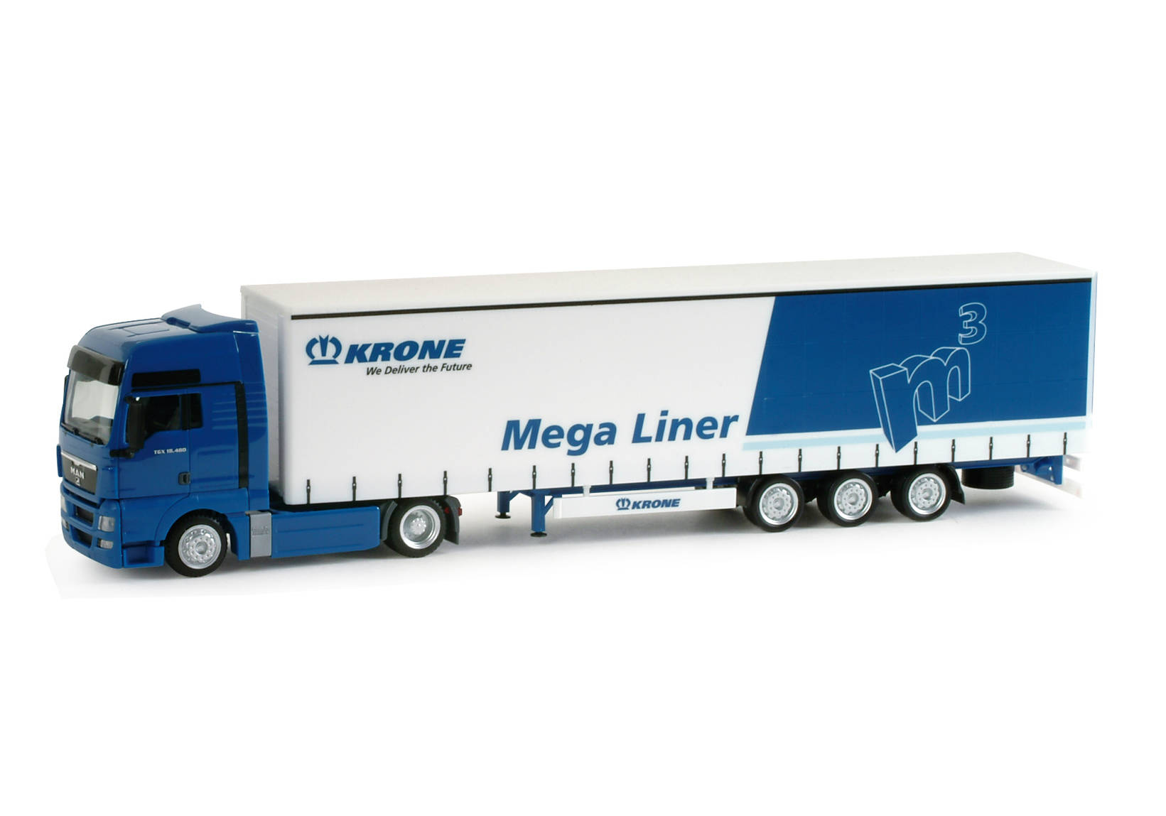 MAN TGX XXL Gardinenplanen-Sattelzug "Krone"