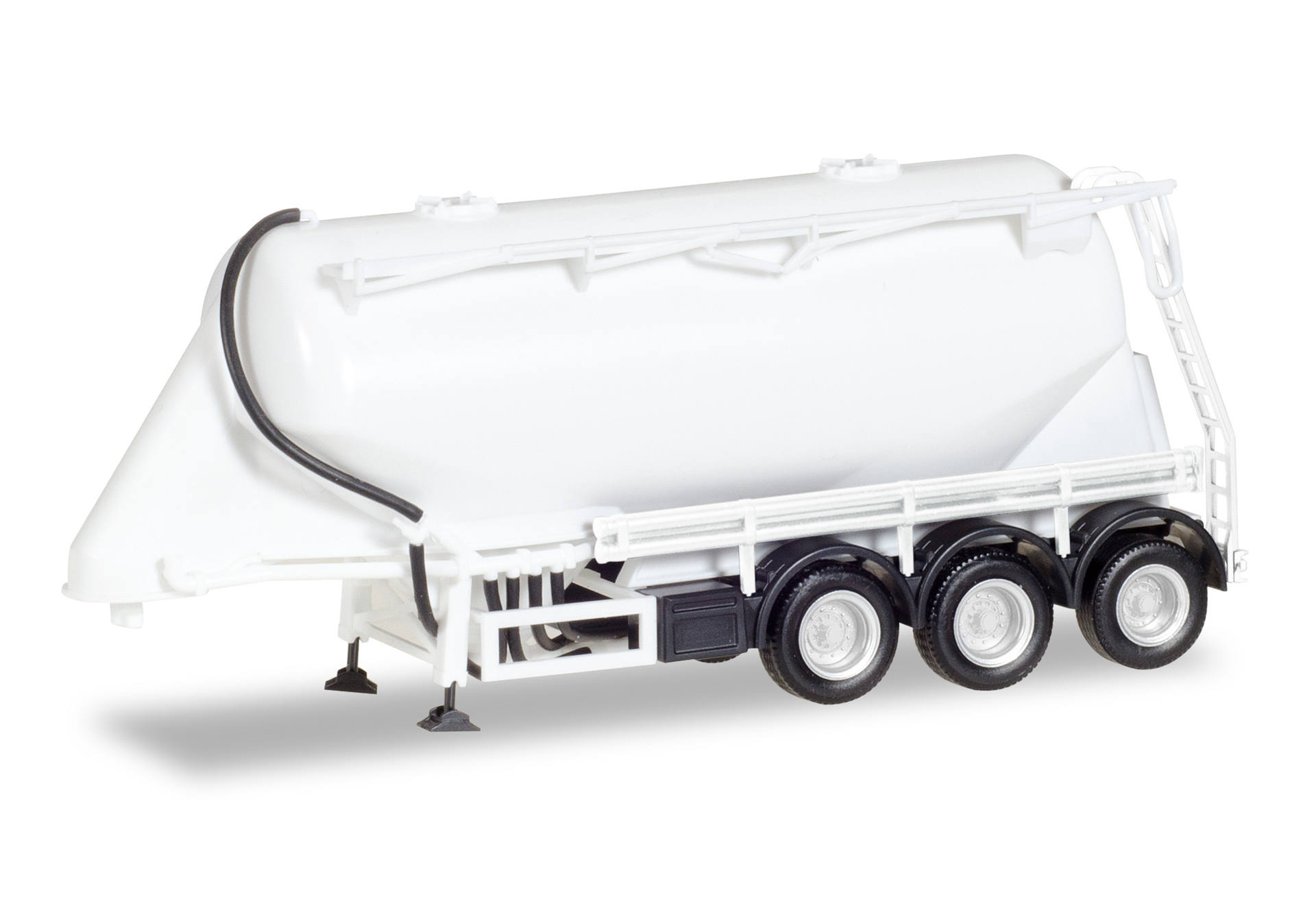 Bulk silo semitrailer Feldbinder 35m³ 3axles, white