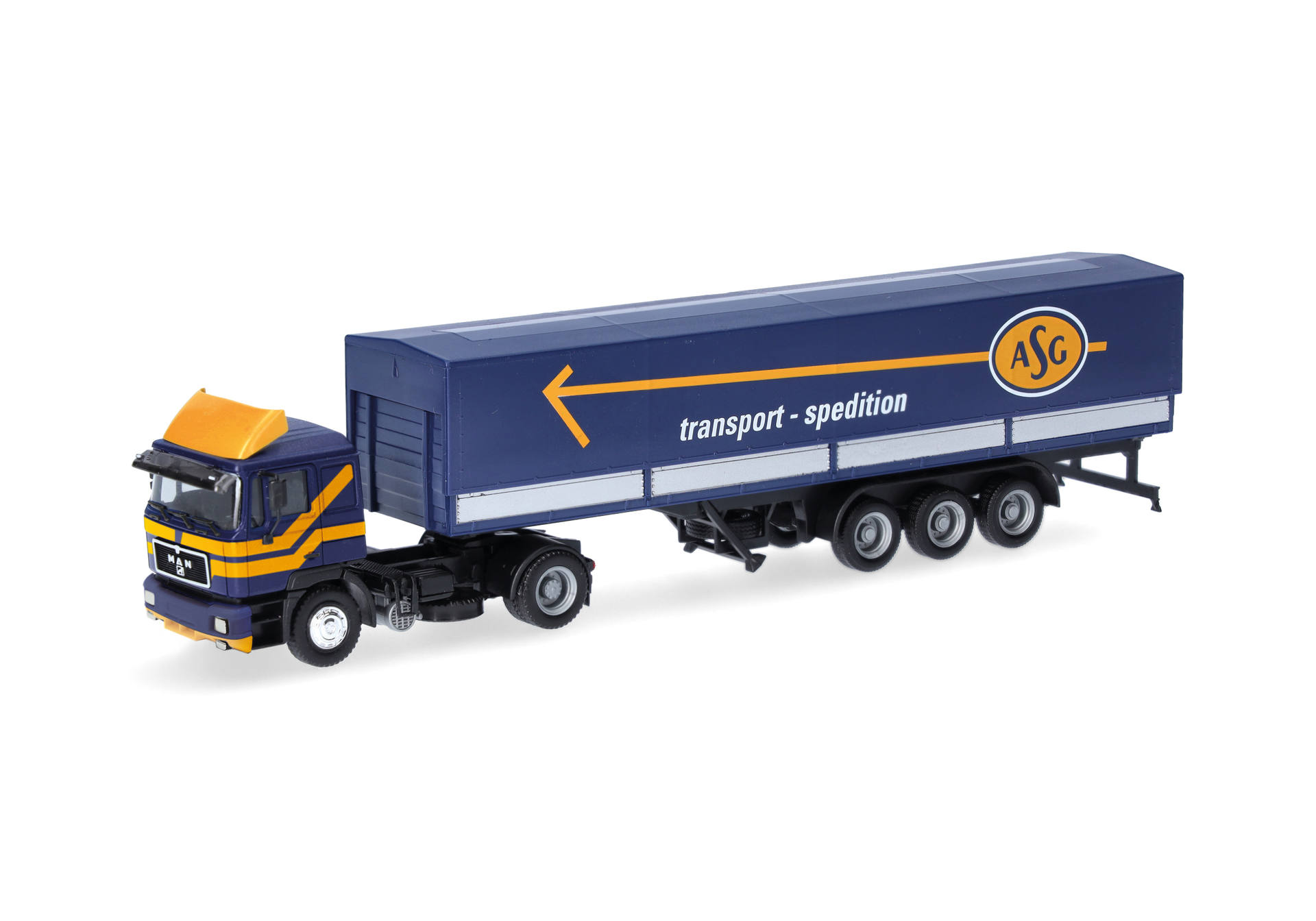 MAN F90 Planen-Sattelzug "ASG" (Schweden)