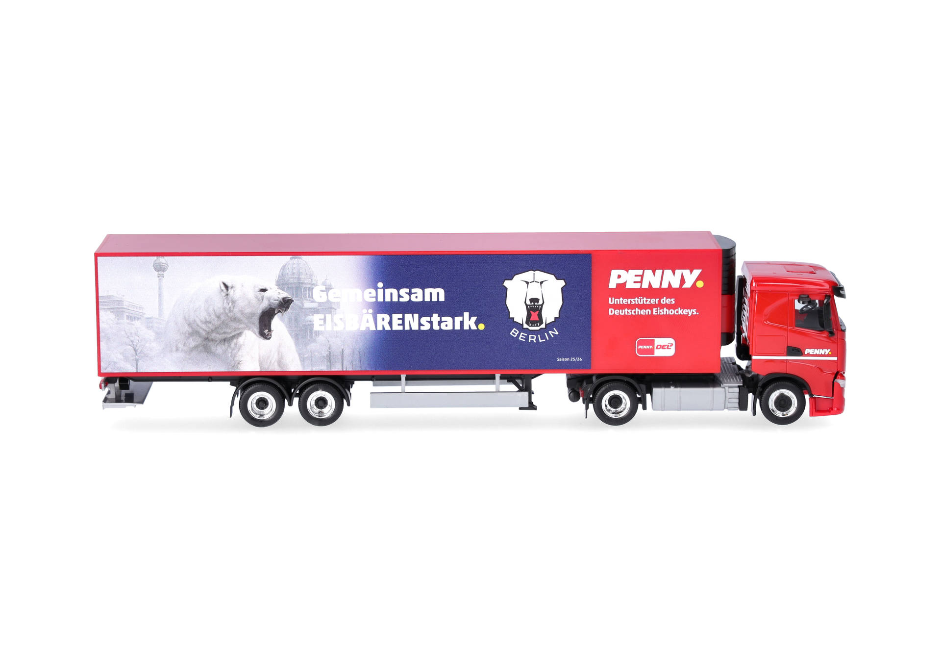 truck, trailer, red, ice hockey, graphic-wrap