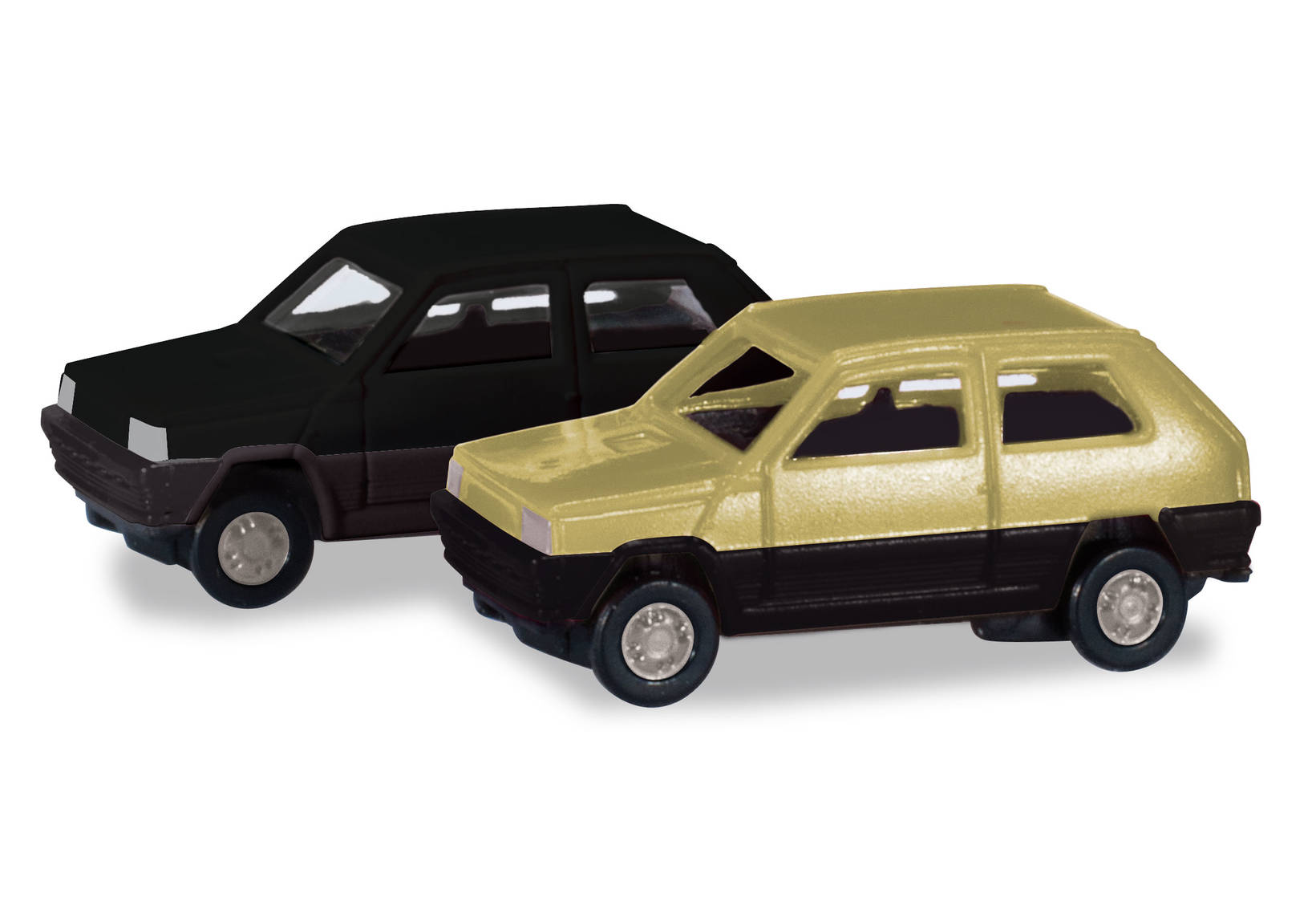 Fiat Panda 2 pieces, greenbeige / black