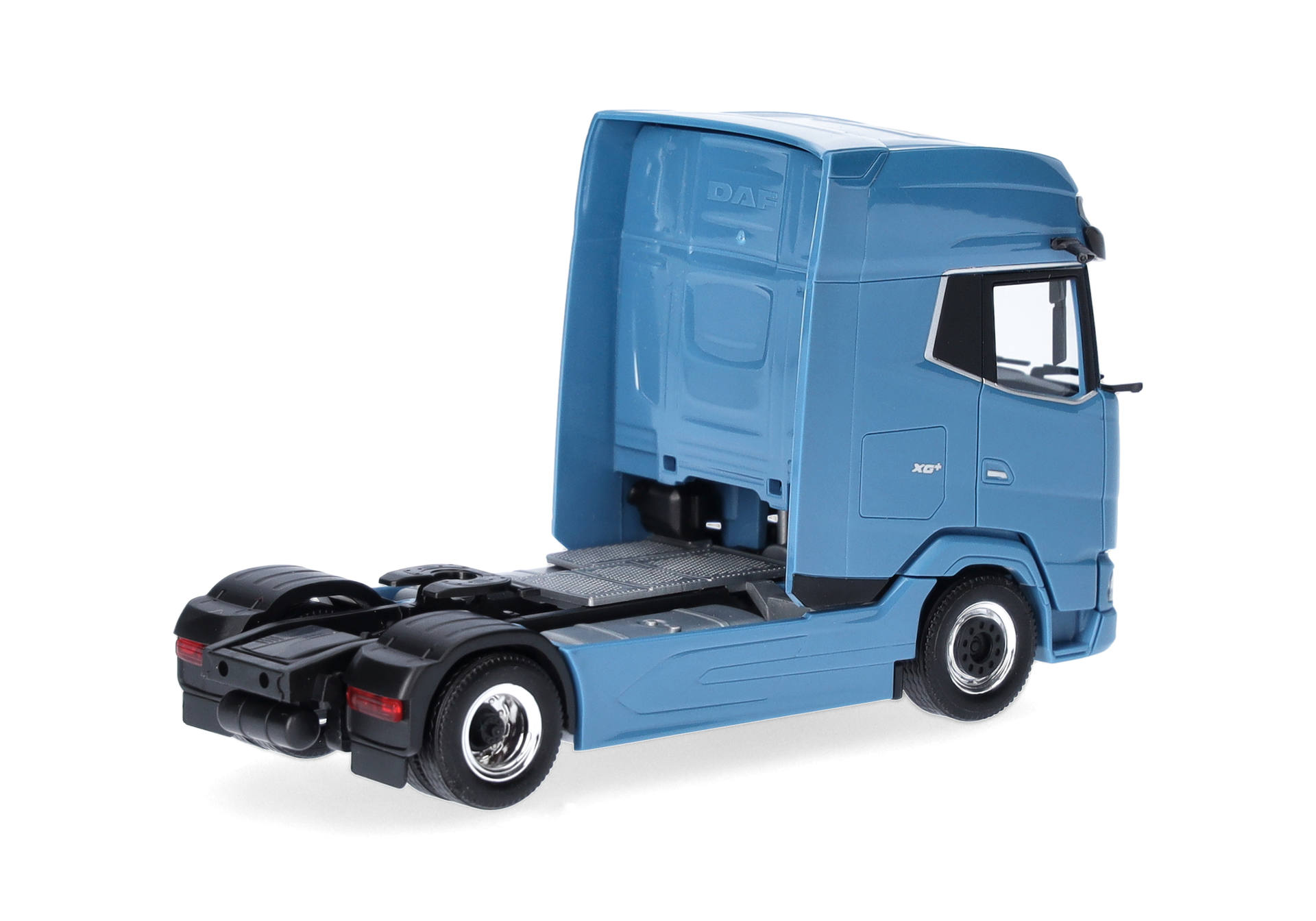 truck, semi-truck, tractor, cab, blue, truck, cab, tractor, blue, model