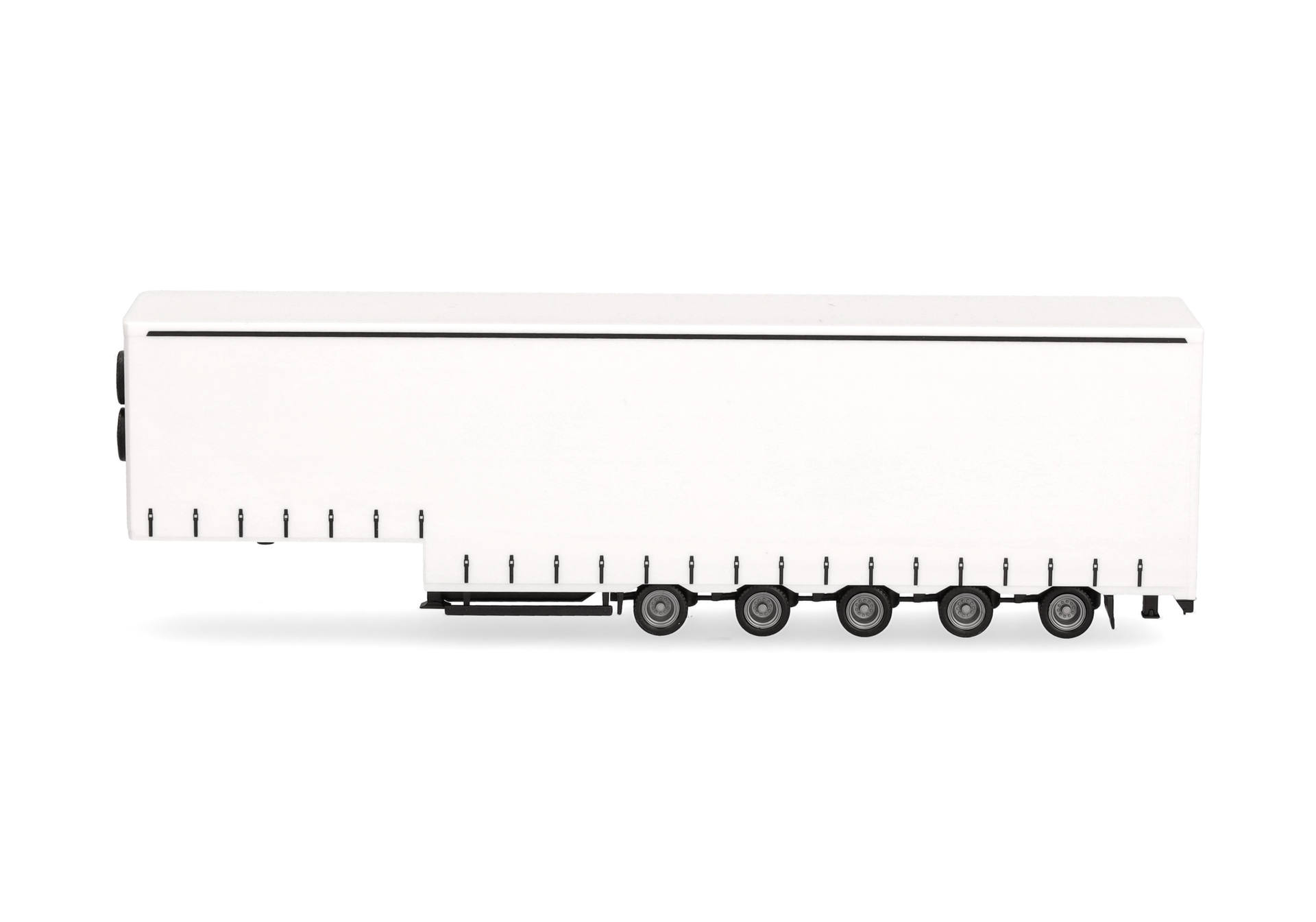 Volume curtain canvas trailer 5axles, chassis black