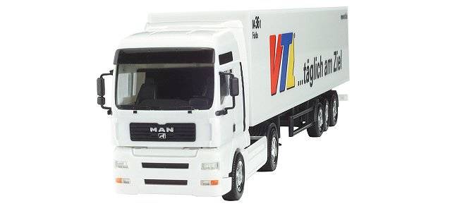 MAN TGA XXL box semitrailer "VTL"