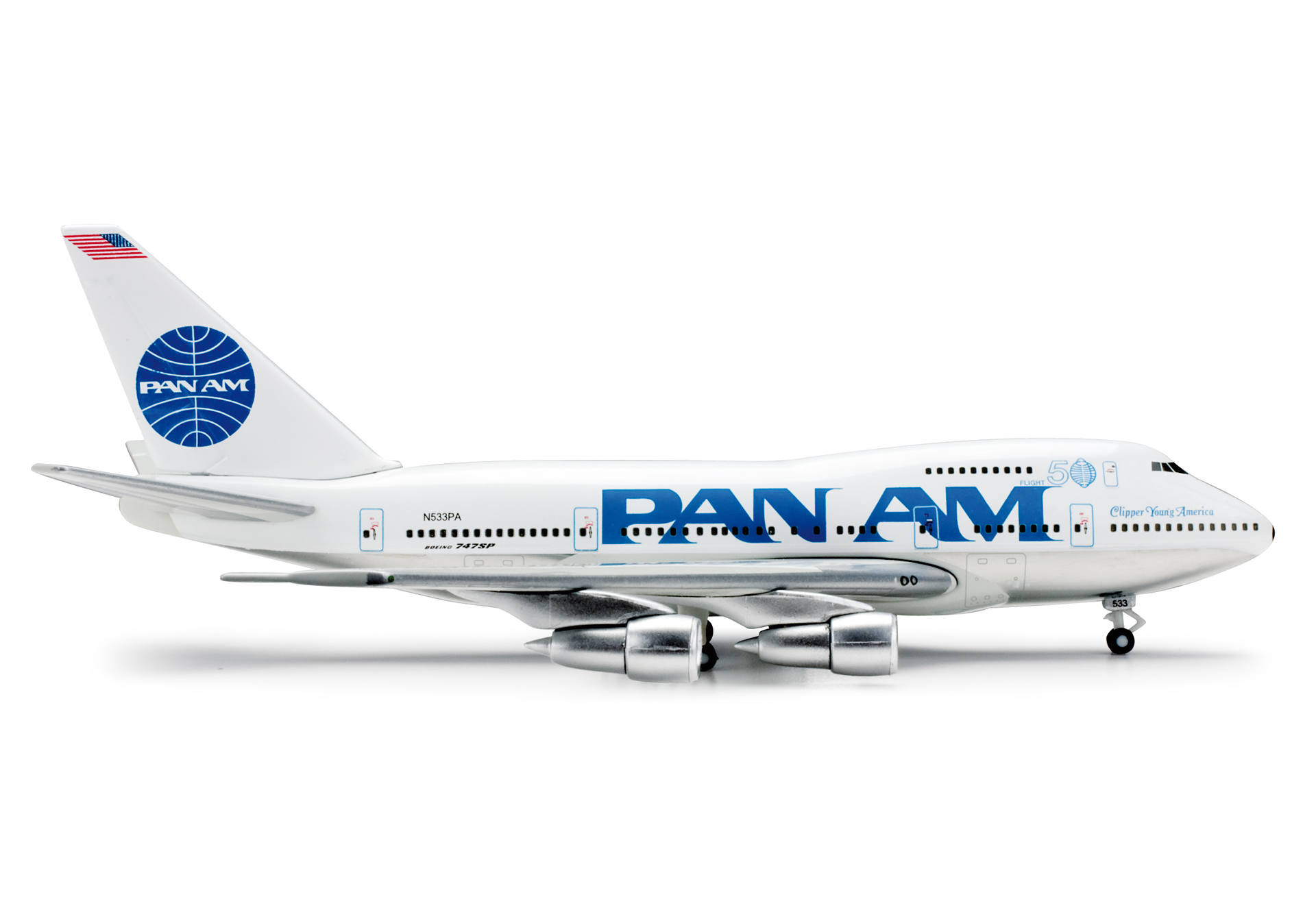 Pan Am Boeing 747SP "Clipper Young America - Flight 50"