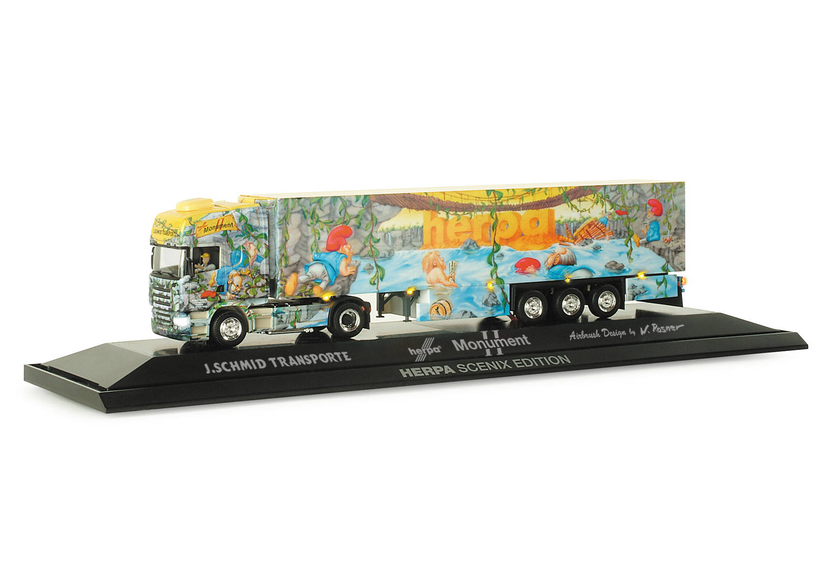 Scania R TL box semitrailer "Herpa Monument II", SCENIX