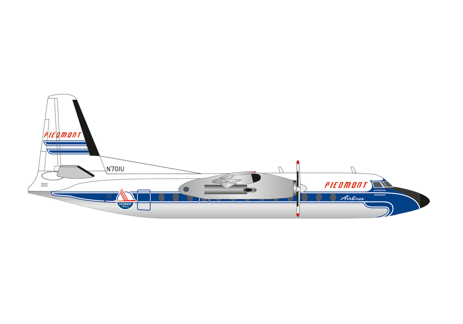 Piedmont Airlines Fairchild FH-227 "Appomattox Pacemaker"