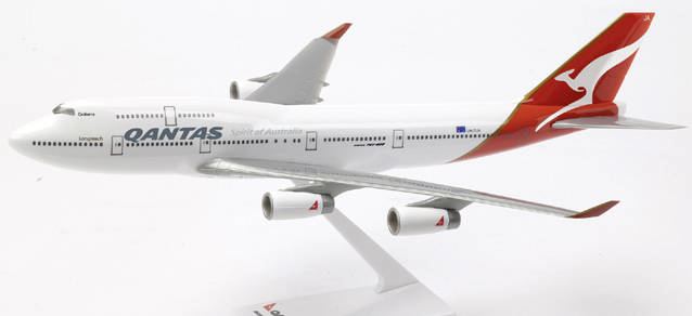 Qantas Boeing 747-400 „Wunala Dreaming“. Artikel wird/ wurde in Wooster-Verpackung ausgeliefert.