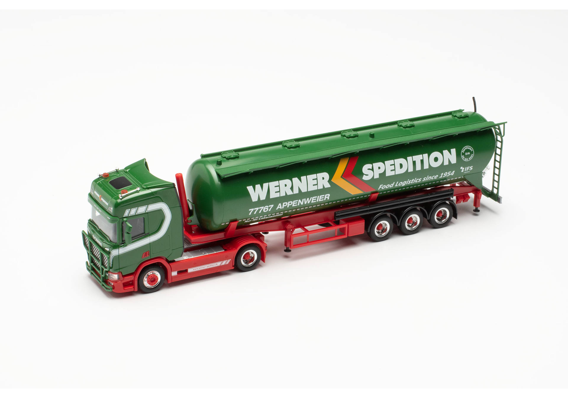 Scania CR20 HD silo semitrailer truck Feldbinder 60m³ „Spedition Werner”