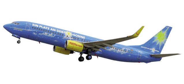 TuiFly Boeing 737-800 "ARD-Fernsehlotterie - GlücksbringAir". This item comes / came in Wooster branded packaging.
