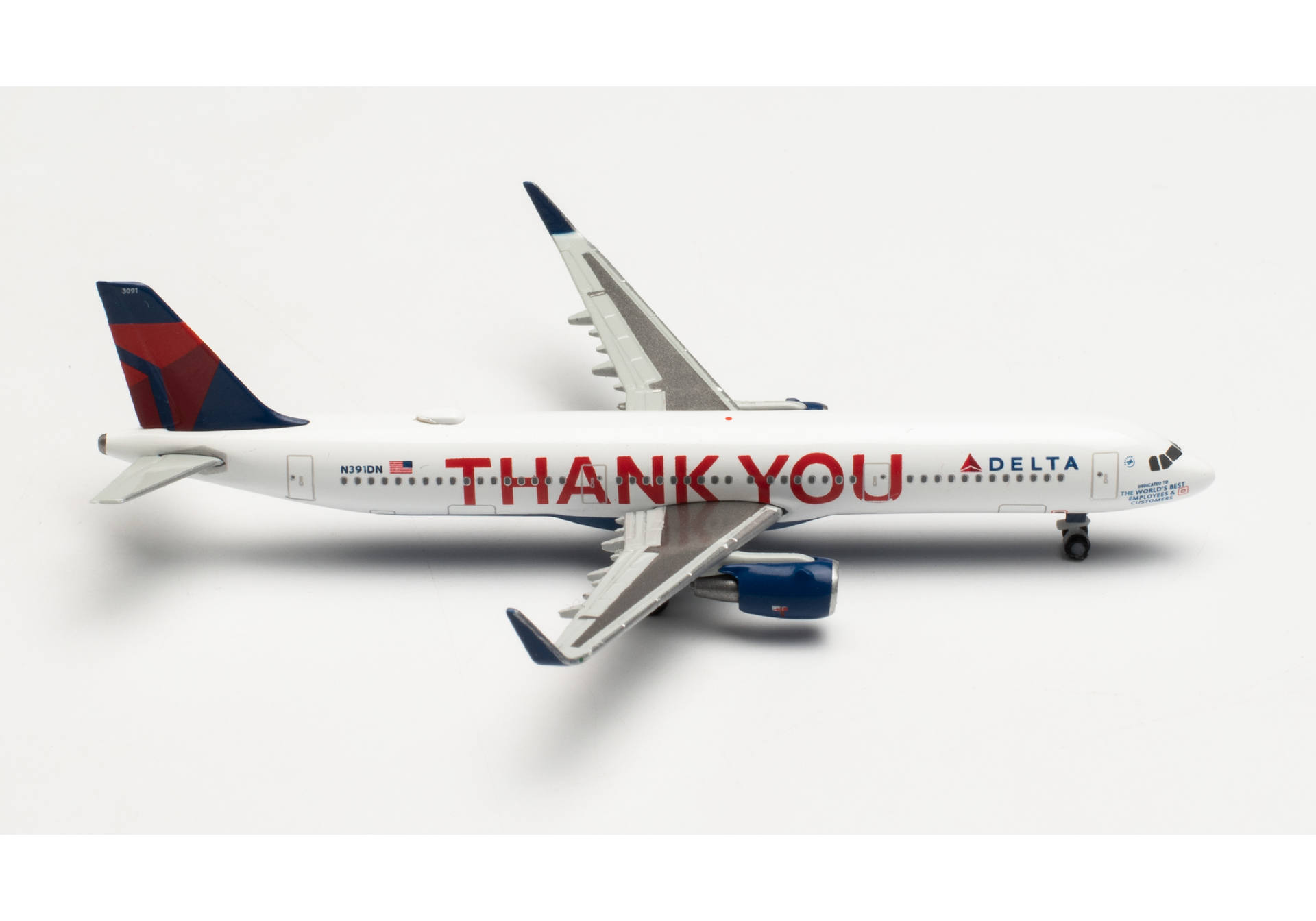 Delta Air Lines Airbus A321 “Thank you” – N391DN