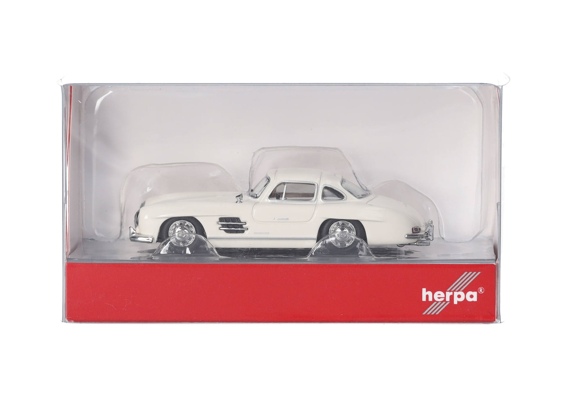 Mercedes-Benz 300 SL gull-winged doors, white