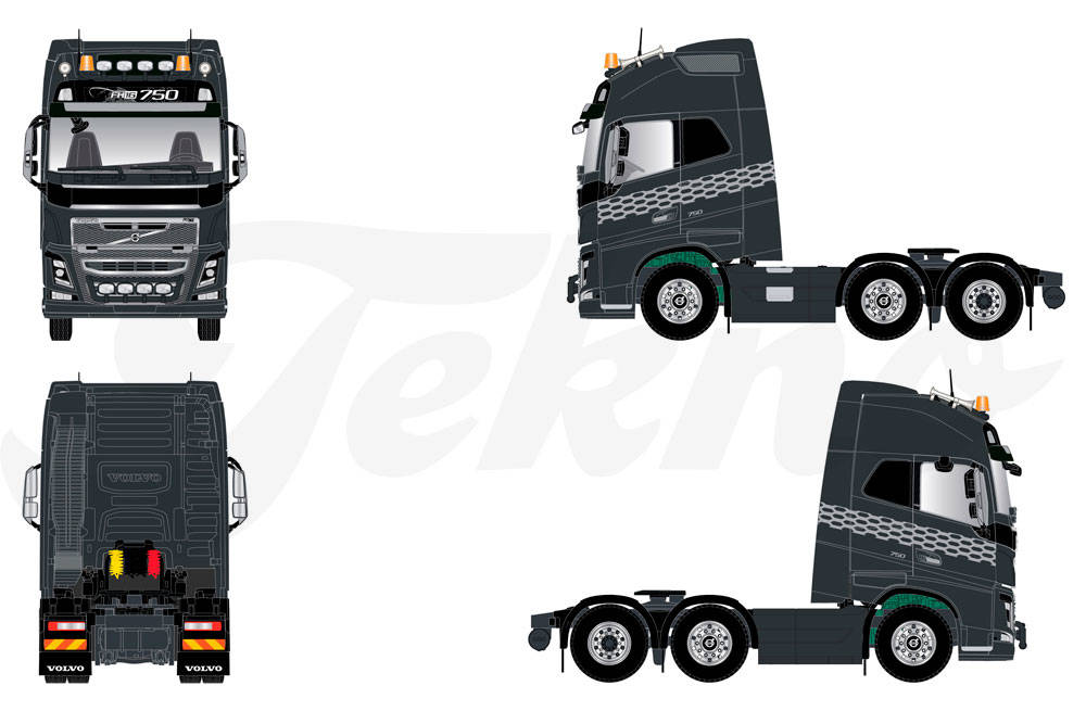 Volvo FH GL XL 6x2 rigid tractor