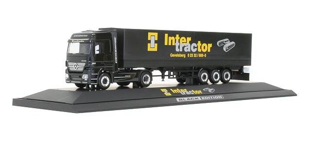 Herpa Mercedes-Benz Actros Black Edition canvas semitrailer ...