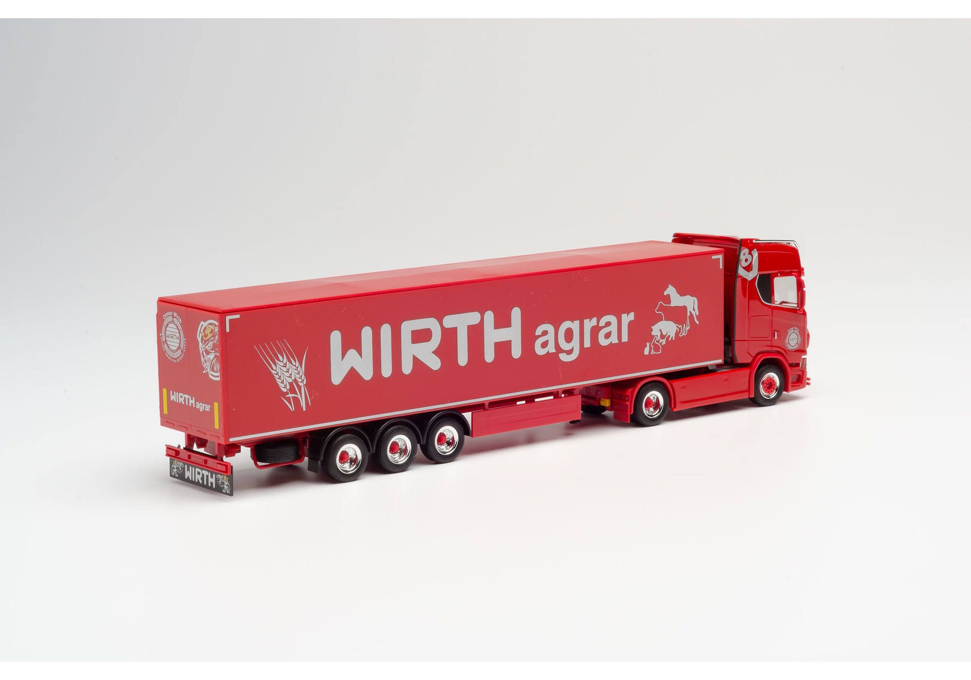 Herpa Scania Cs Hd Schubboden Sattelzug Wirth Agrar