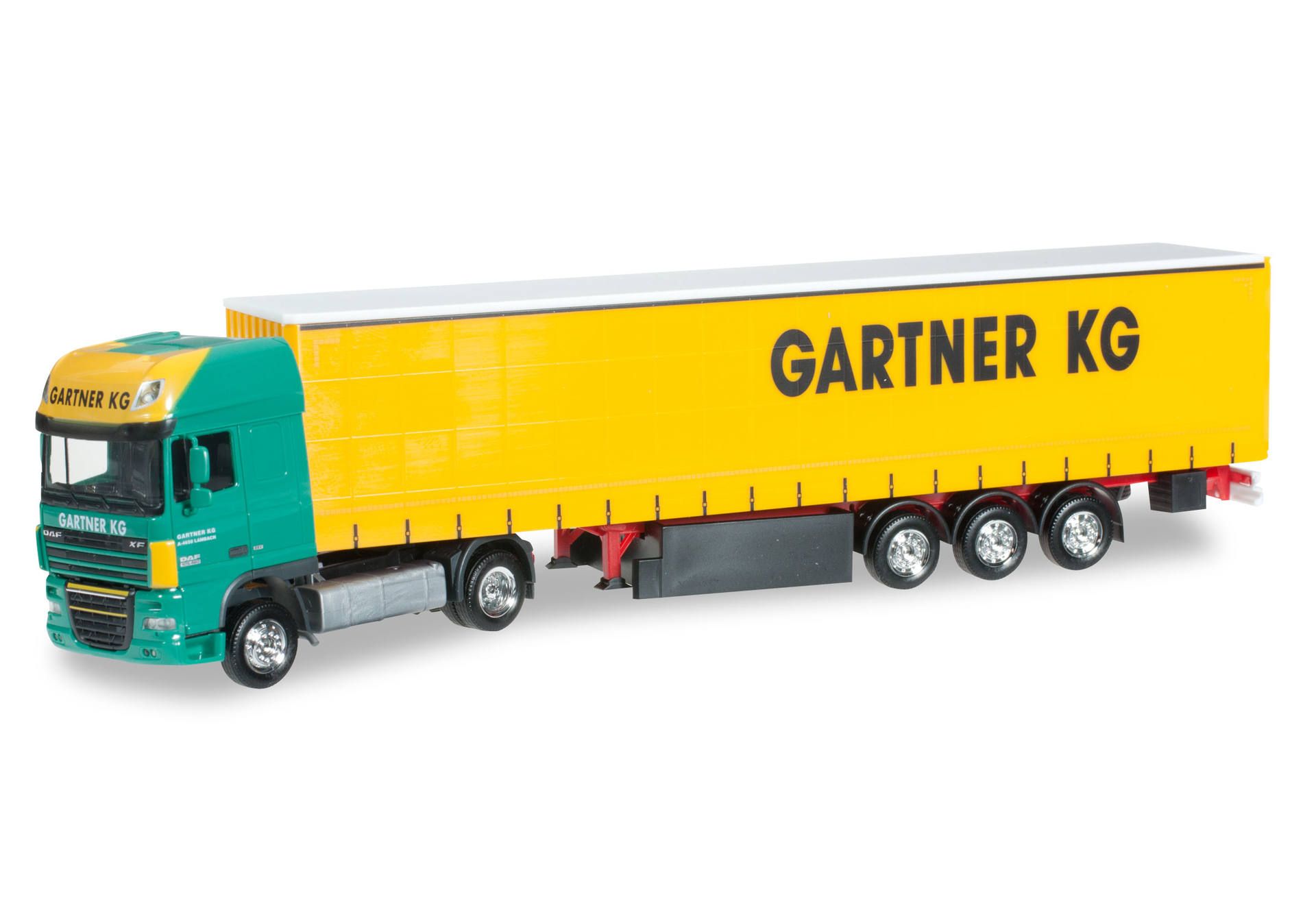 Herpa Daf Xf Ssc Gardinenplanensattelzug Gartner