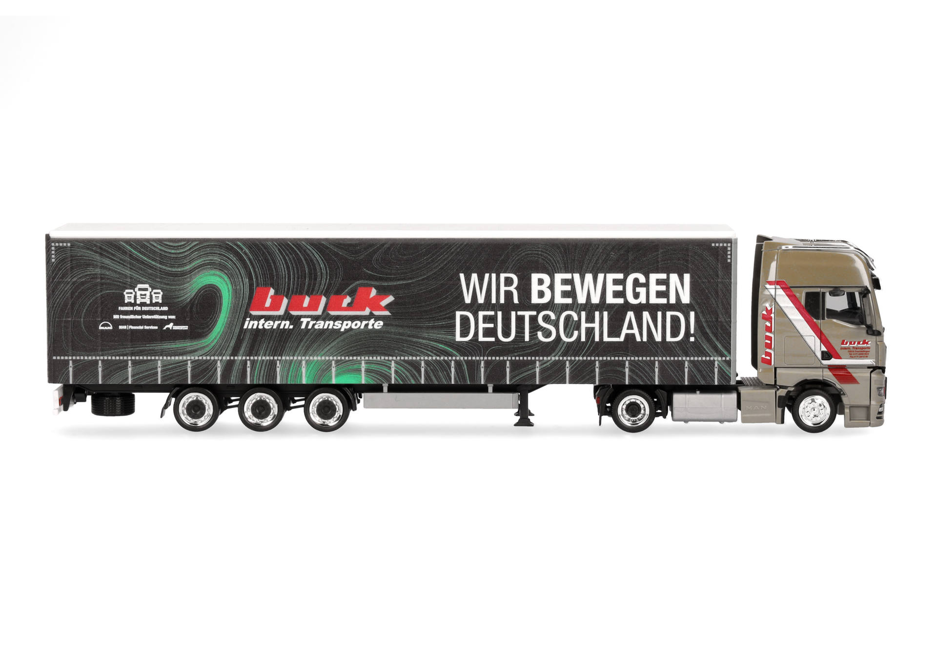 Herpa TGX GM 317177 Tablette Coulissante 1:87 - Trucktat/Wir Bewegen