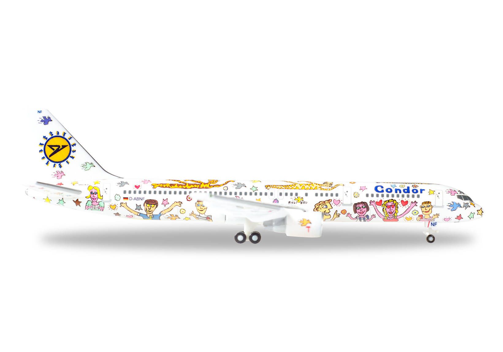 Herpa Wings Condor Rizzi Bird Boeing 757 – Édition Limitée 1997 – 1:500 – Neuf Vendeur US