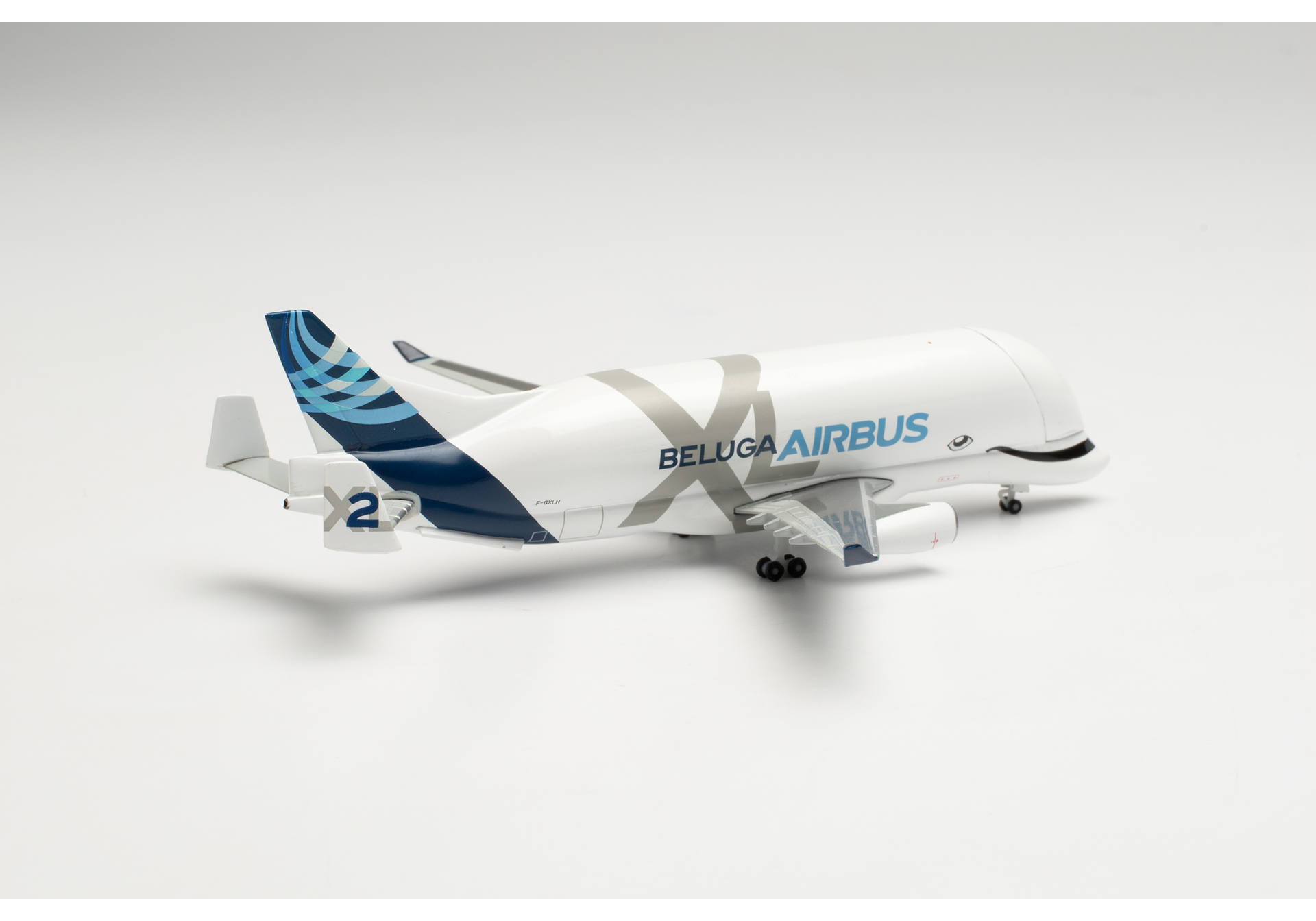 Avion Miniature Herpa BelugaXL Airbus – Échelle 1:500, Modèle Métal F-GXLI, Sans Support, Pour Collectionneurs