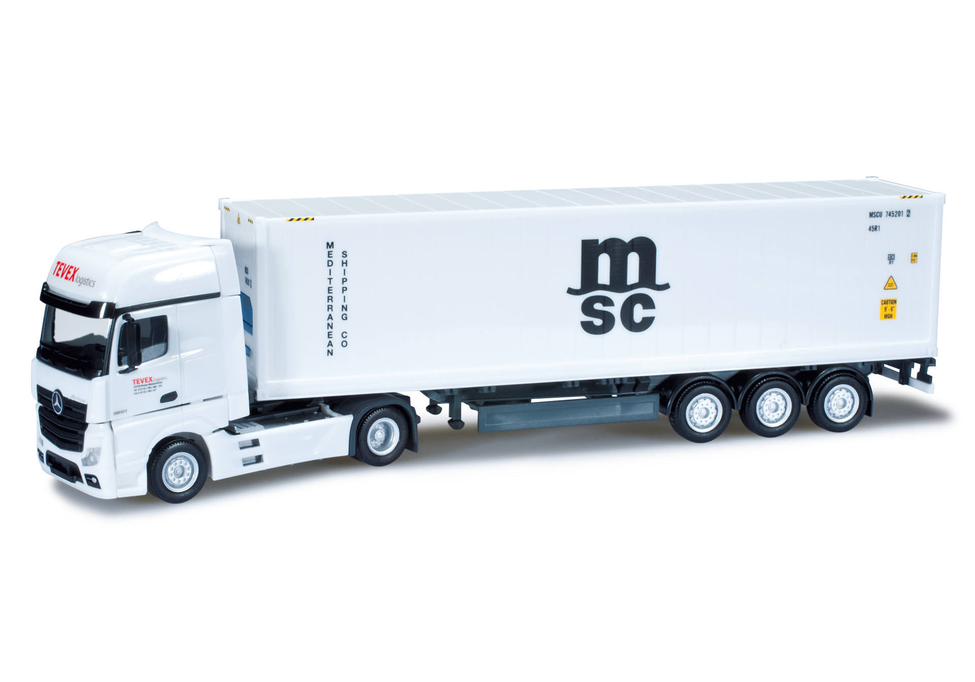 Herpa Mercedes-Benz Actros Giga Container-Sattelzug 