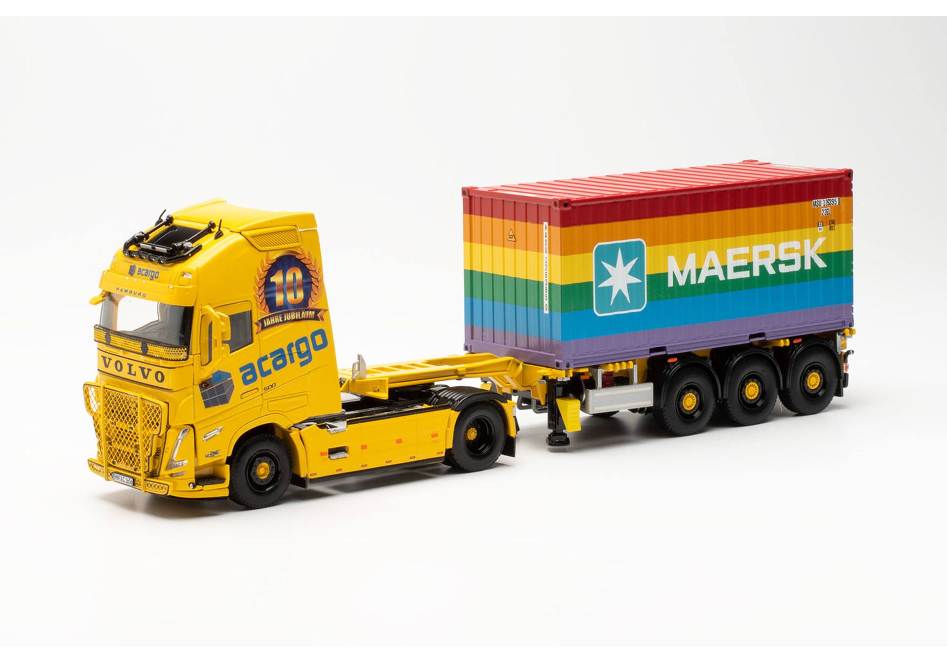 herpa 319492 Volvo FH GL XL 2020 Semitieflade-Sattelzug Kübler Spur